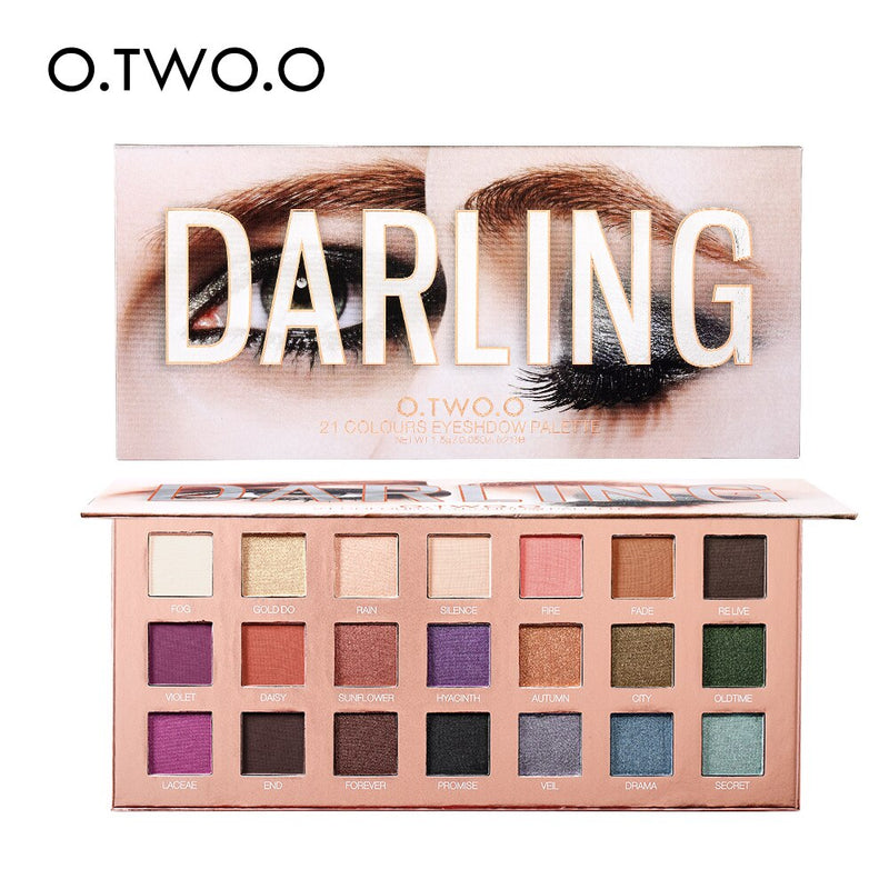 Paleta de Sombras O.TWO.O Glitter - 21 Cores